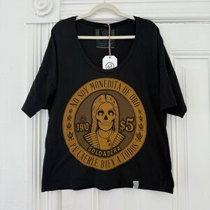 🦊 Black and Gold Graphic Women's Tee